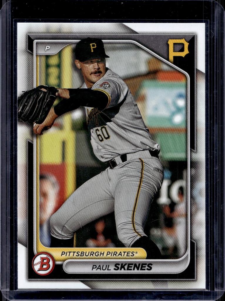 PAUL SKENES 2024 BOWMAN ROOKIE CARD: NEAR MINT OR BETTER CONDITION