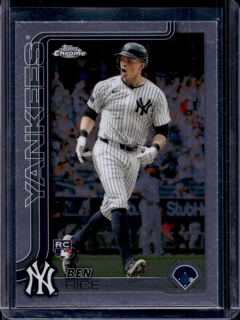BEN RICE 2025 TOPPS CHROME ROOKIE CARD: NEAR MINT OR BETTER CONDITION