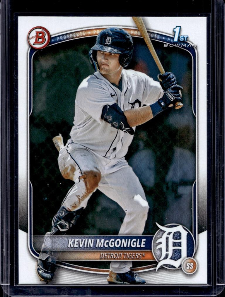 KEVIN MCGONIGLE 2025 BOWMAN 1ST ROOKIE CARD: NEAR MINT OR BETTER CONDITION