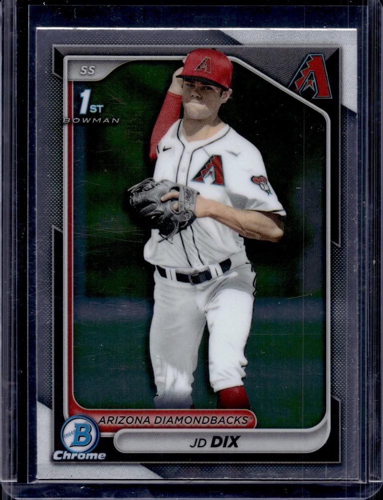 JD DIX 2024 BOWMAN CHROME 1ST ROOKIE CARD: NEAR MINT OR BETTER CONDITION