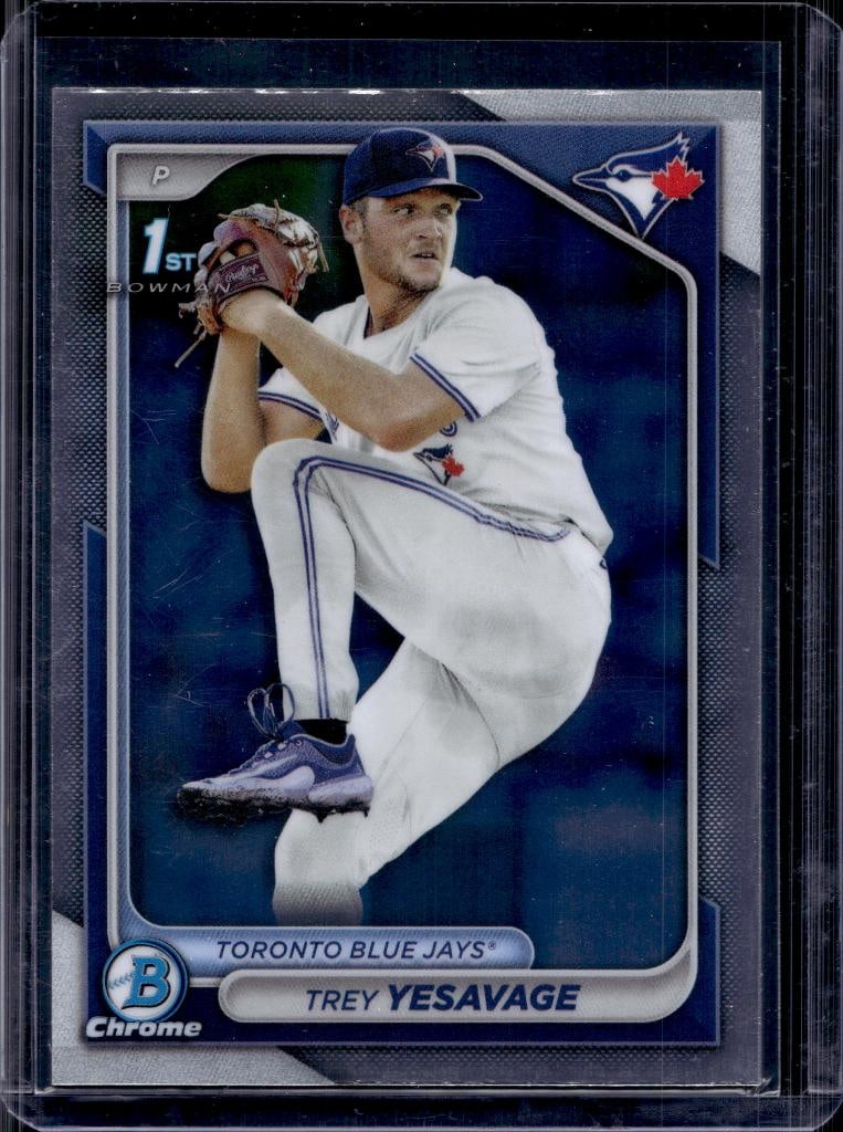 TREY YESAVAGE 2024 BOWMAN CHROME 1ST ROOKIE CARD: NEAR MINT OR BETTER CONDITION