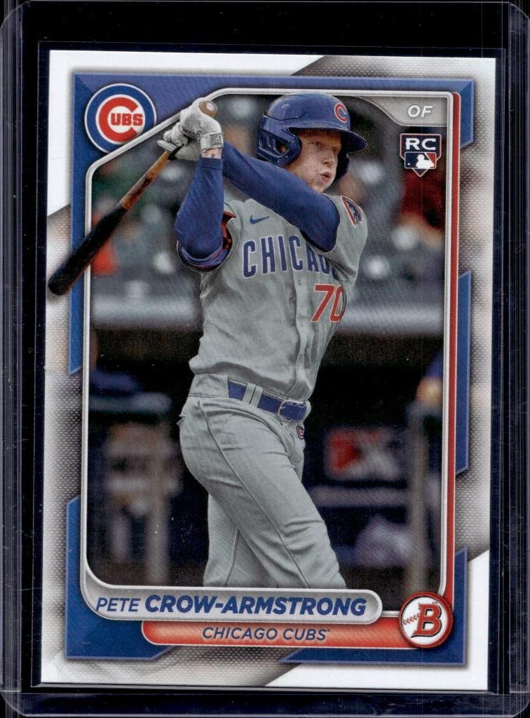 PETE CROW ARMSTRONG 2024 BOWMAN ROOKIE CARD: NEAR MINT OR BETTER CONDITION
