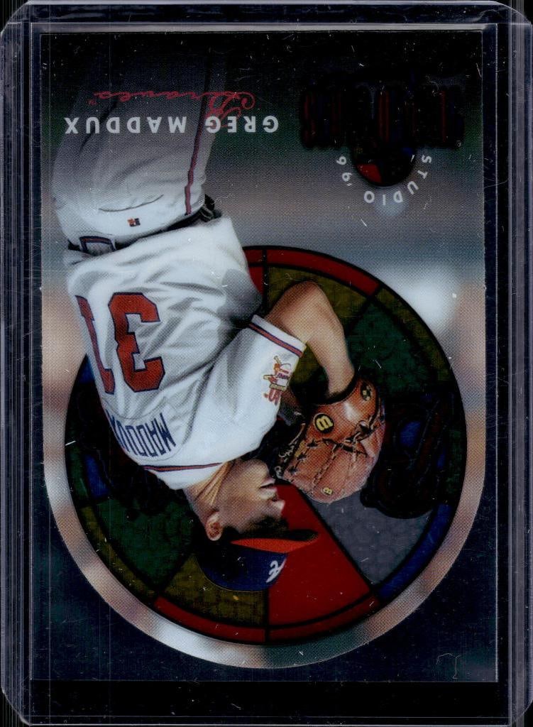 GREG MADDUX 996 STUDIO STAINED GLASS STARS INSERT SP: NEAR MINT OR BETTER CONDITION