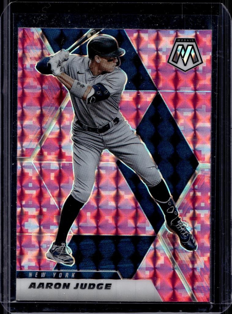 AARON JUDGE 2021 PANINI MOSAIC PINK CAMO PRIZM: NEAR MINT OR BETTER CONDITION