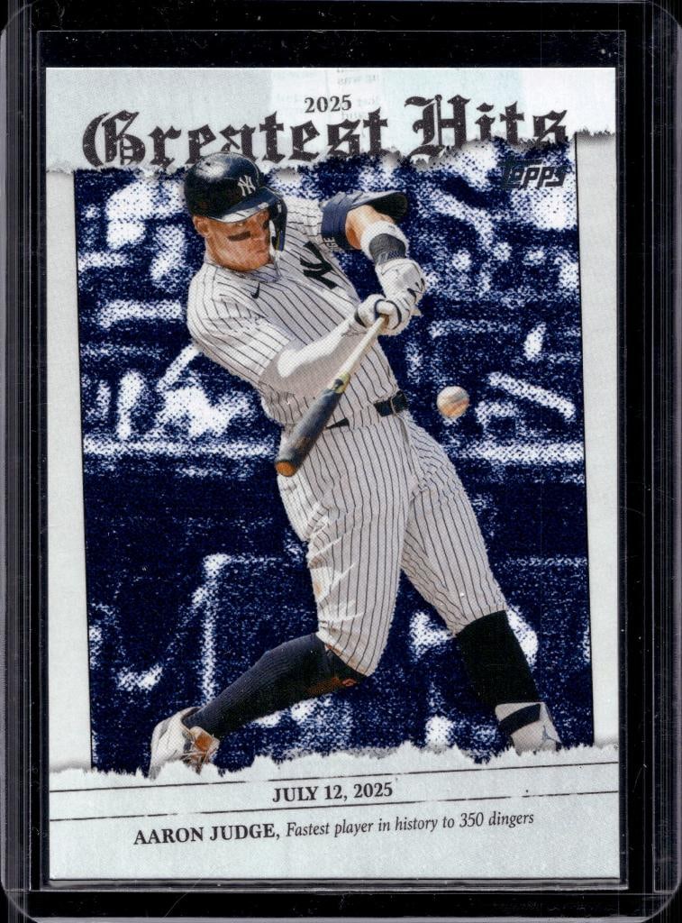 AARON JUDGE 2026 TOPPS GREATEST HITS INSERT: NEAR MINT OR BETTER CONDITION