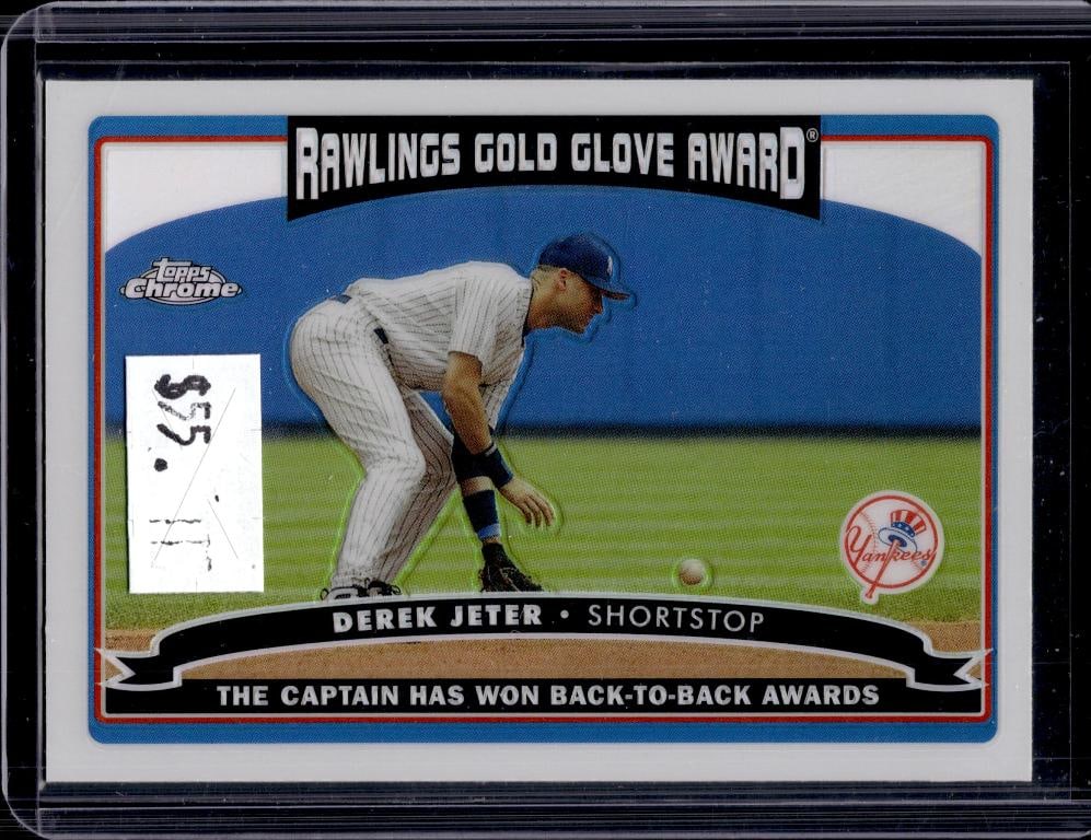 DEREK JETER 2006 TOPPS CHROME REFRACTOR: NEAR MINT OR BETTER CONDITION