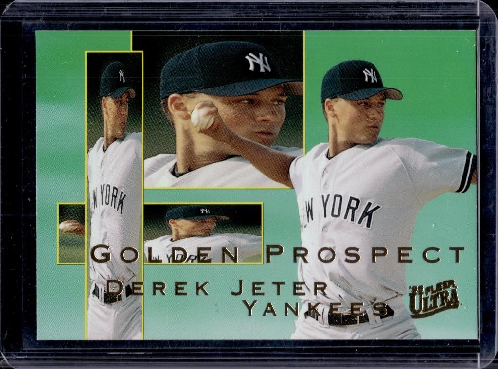 DEREK JETER 1995 FLEER ULTRA GOLDEN PROSPECT INSERT: NEAR MINT OR BETTER CONDITION