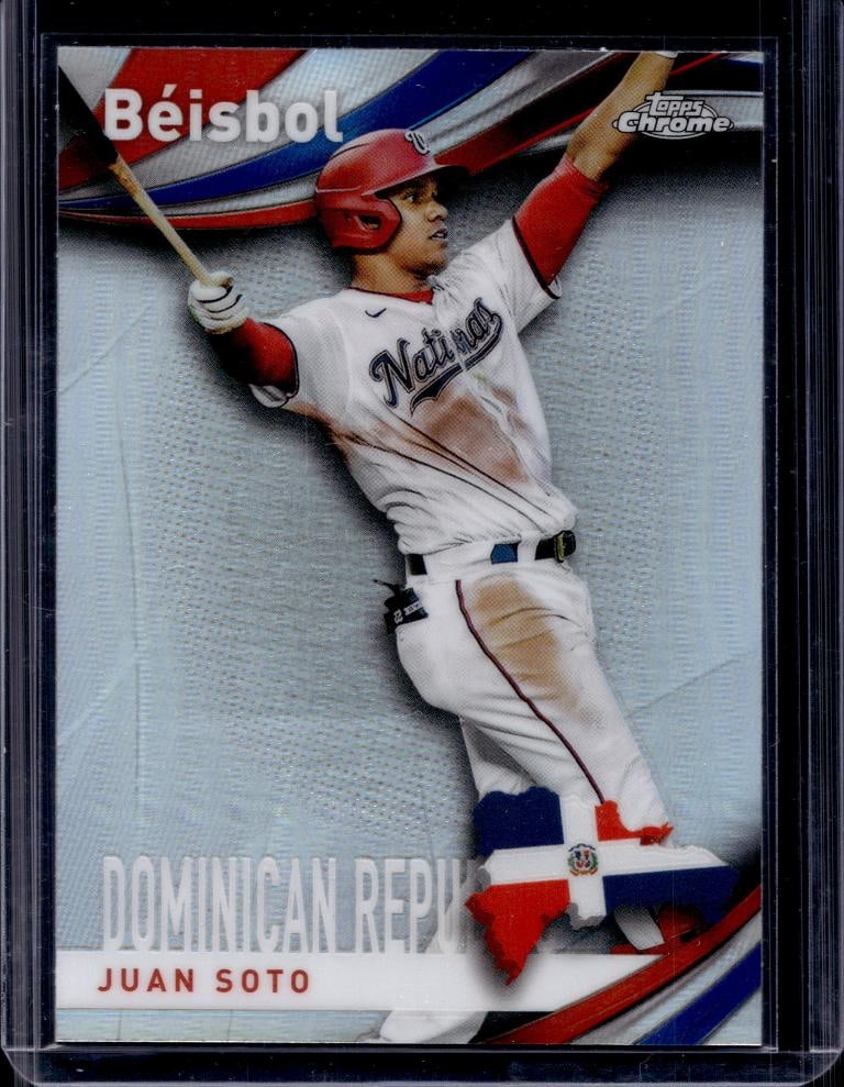 JUAN SOTO 2021 TOPPS CHROME BEISBOL REFRACTOR: NEAR MINT OR BETTER CONDITION