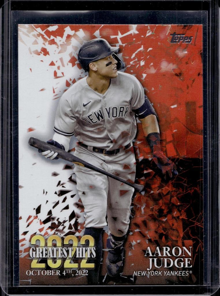 AARON JUDGE 2023 TOPPS GREATEST HITS INSERT: NEAR MINT OR BETTER CONDITION