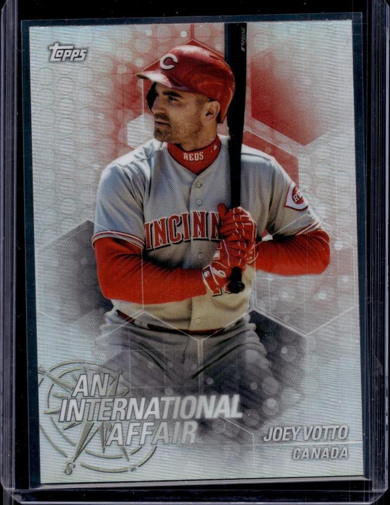 JOEY VOTTO 2018 TOPPS CHROME INTERNATIONAL AFFAIR REFRACTOR: NEAR MINT OR BETTER CONDITION