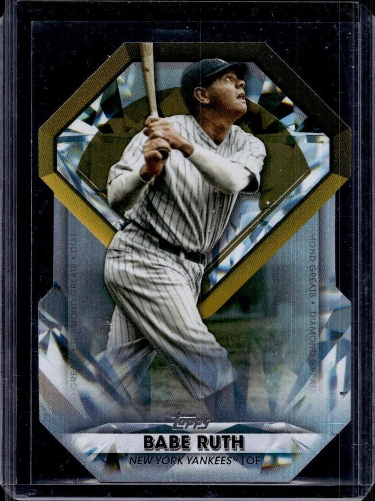 BABE RUTH 2022 TOPPS GOLD DIAMOND DIE CUTS INSERT: NEAR MINT OR BETTER CONDITION