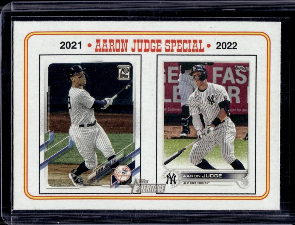 AARON JUDGE 2023 TOPPS HERITAGE JUDGE SPECIAL: NEAR MINT OR BETTER CONDITION