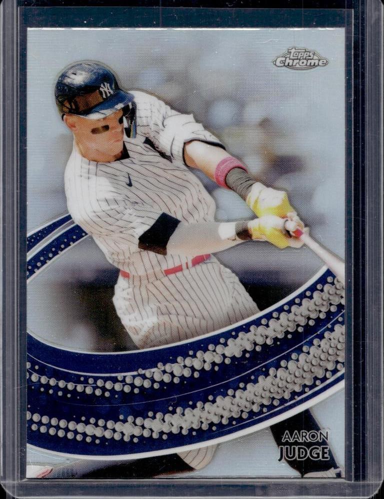 AARON JUDGE 2024 TOPPS CHROME STROKES REFRACTOR: NEAR MINT OR BETTER CONDITION