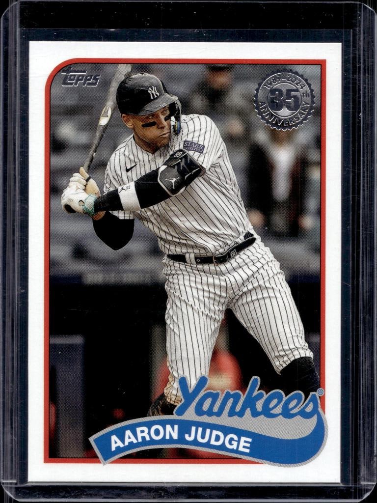 AARON JUDGE 2024 TOPPS 1989 RETRO INSERT: NEAR MINT OR BETTER CONDITION