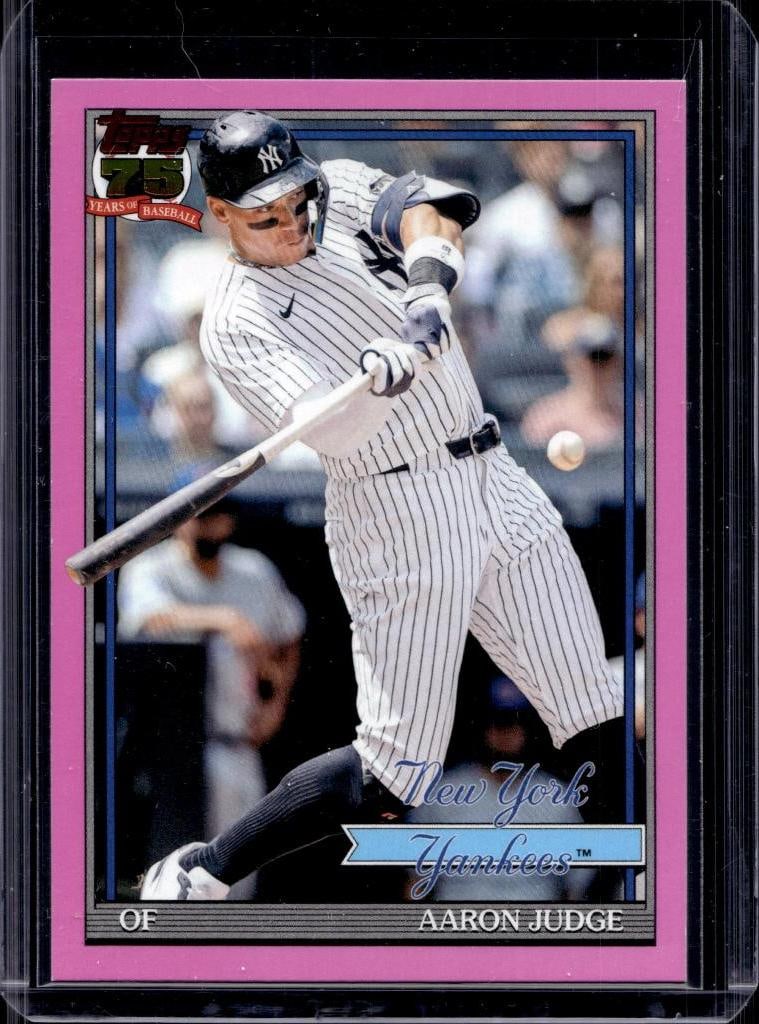 AARON JUDGE 2026 TOPPS 1991 PINK FOIL SP: NEAR MINT OR BETTER CONDITION