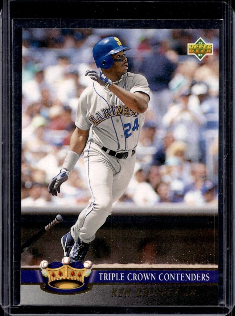 KEN GRIFFEY JR 1993 UPPER DECK TRIPLE CROWN INSERT: NEAR MINT OR BETTER CONDITION