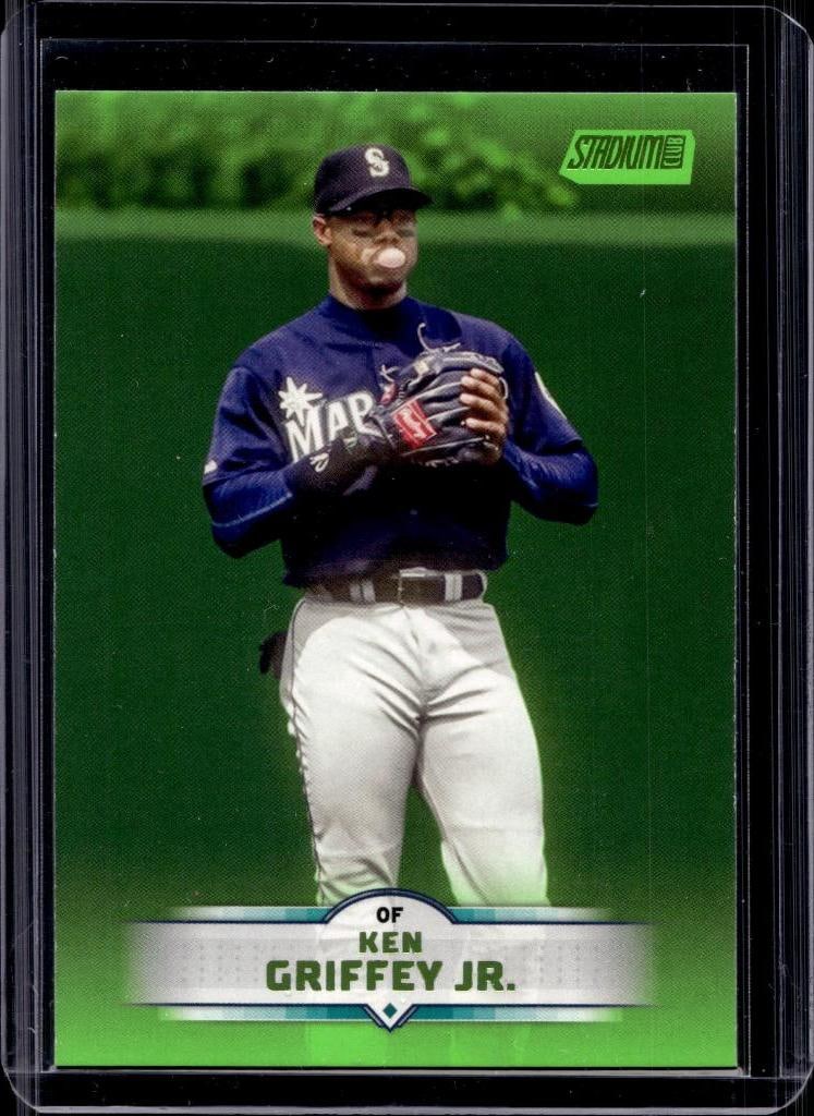 KEN GRIFFEY JR 2025 STADIUM CLUB NEON GREEN FOIL: NEAR MINT OR BETTER CONDITION
