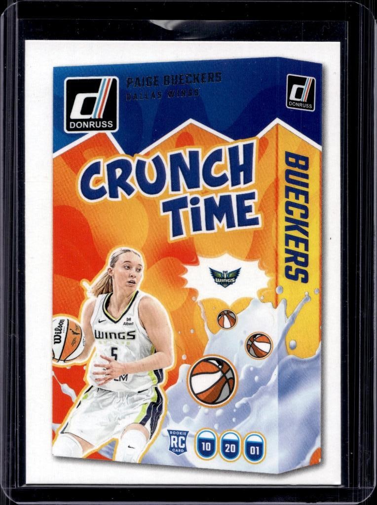 PAIGE BUECKERS 2025 DONRUSS WNBA CRUNCH TIME ROOKIE CARD: NEAR MINT OR BETTER CONDITION
