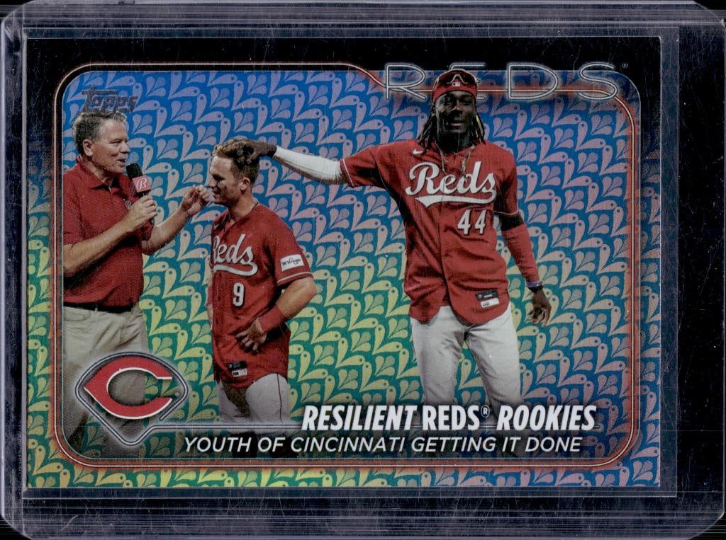 ELLY DE LA CRUZ 2024 TOPPS COMBOS FLUER DE LIS HOLO ROOKIE: NEAR MINT OR BETTER CONDITION