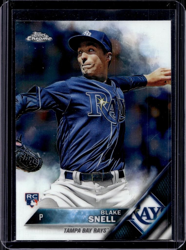 BLAKE SNELL 2016 TOPPS CHROME ROOKIE CARD: NEAR MINT OR BETTER CONDITION