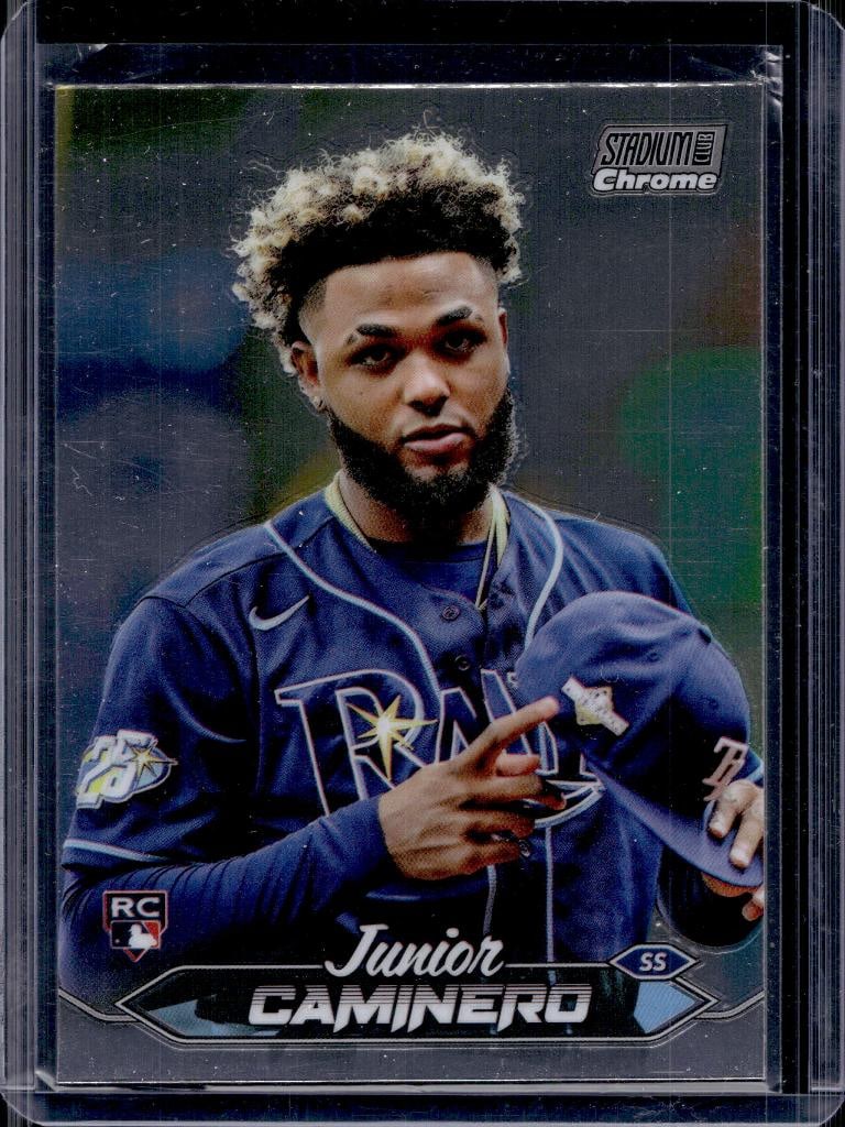 JUNIOR CAMINERO 2024 STADIUM CLUB CHROME ROOKIE CARD: NEAR MINT OR BETTER CONDITION