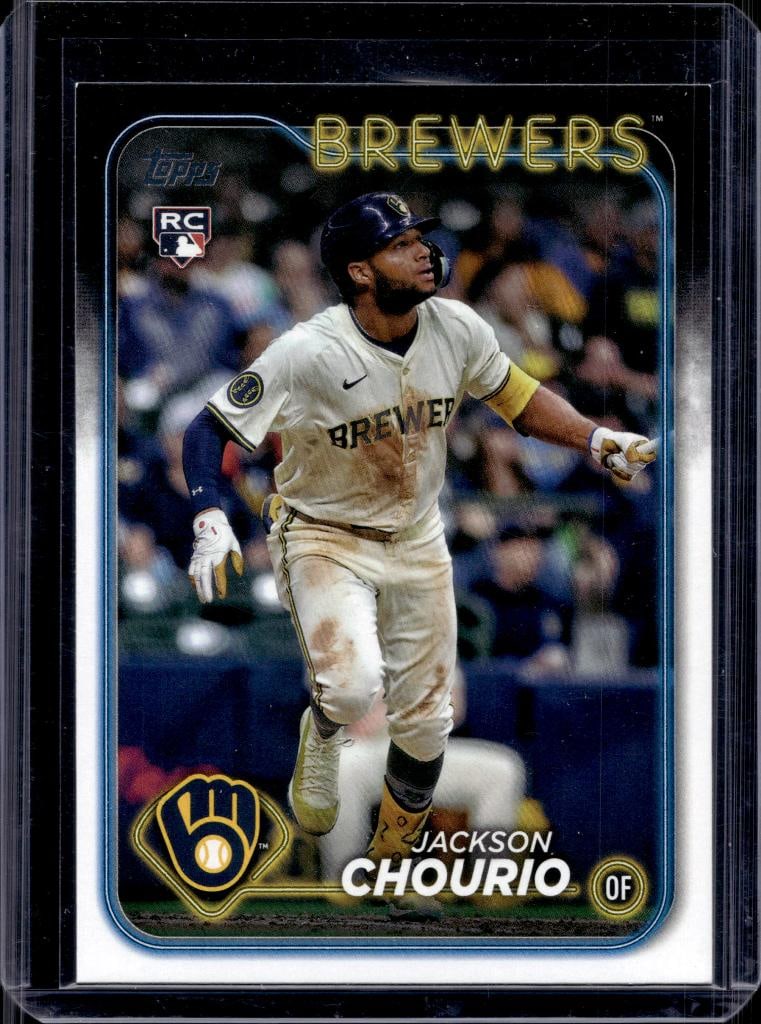 JACKSON CHOURIO 2024 TOPPS ROOKIE CARD: NEAR MINT OR BETTER CONDITION