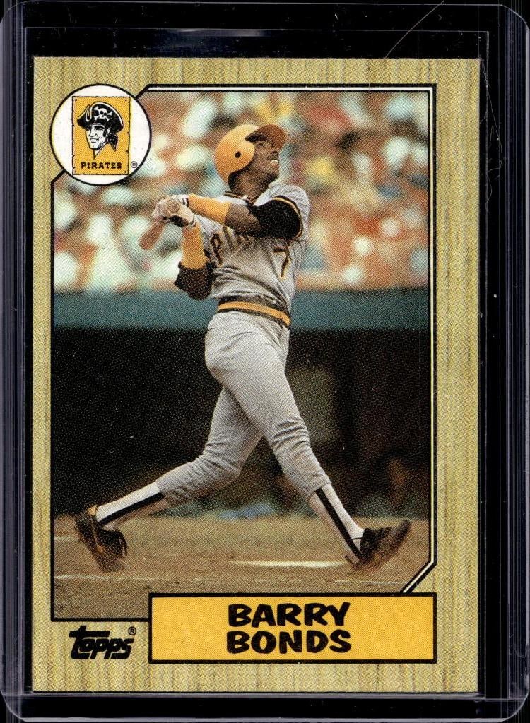 BARRY BONDS 1987 TOPPS ROOKIE CARD: NEAR MINT OR BETTER CONDITION