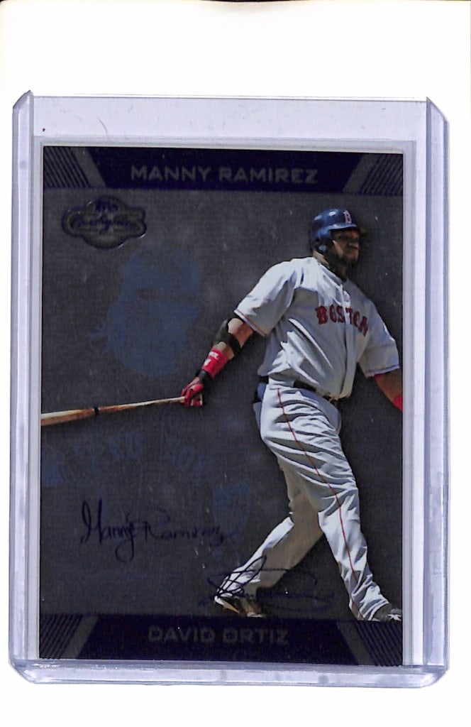 MANNY RAMIREZ DAVID ORTIZ 2007 TOPPS CO-SIGNERS BLUE: 122/150. NEAR MINT OR BETTER CONDITION