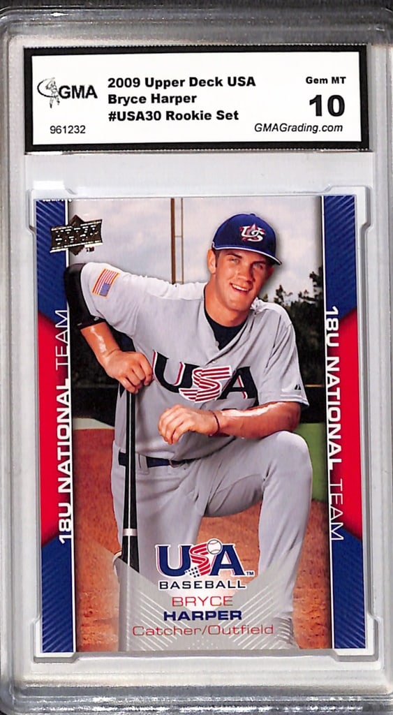 BRYCE HARPER 2009 UPPER DECK USA ROOKIE CARD. GRADED (1 of 1)