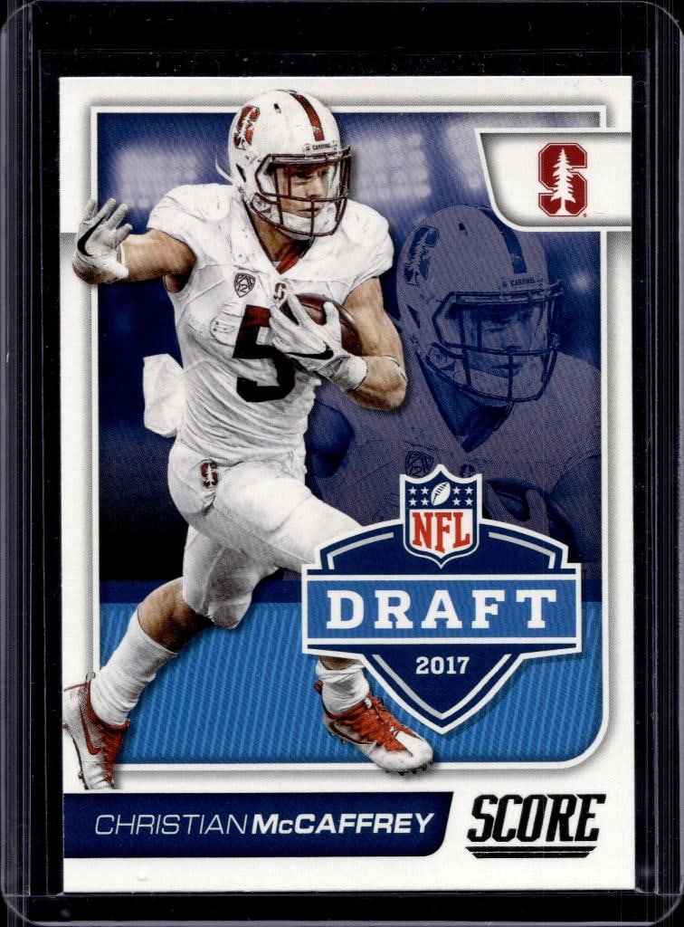 CHRISTIAN MCCAFFREY 2017 SCORE ROOKIE CARD: NEAR MINT OR BETTER CONDITION