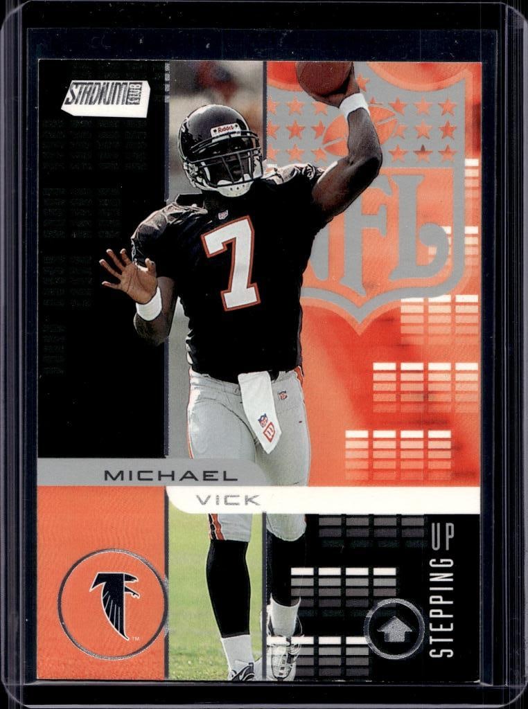 MICHAEL VICK 2001 STADIUM CLUB STEPPING UP ROOKIE CARD: NEAR MINT OR BETTER CONDITION