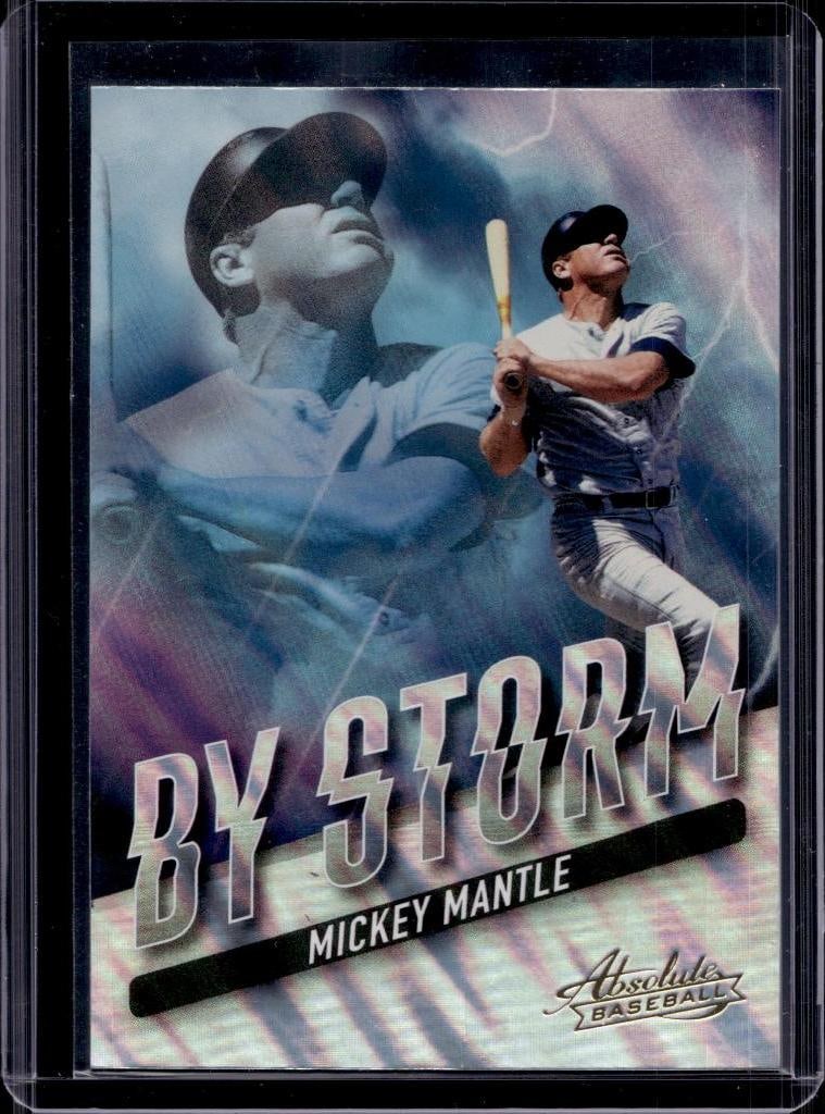 MICKEY MANTLE 2022 ABSOLUTE BY STORM LAVA HOLO INSERT: NEAR MINT OR BETTER CONDITION
