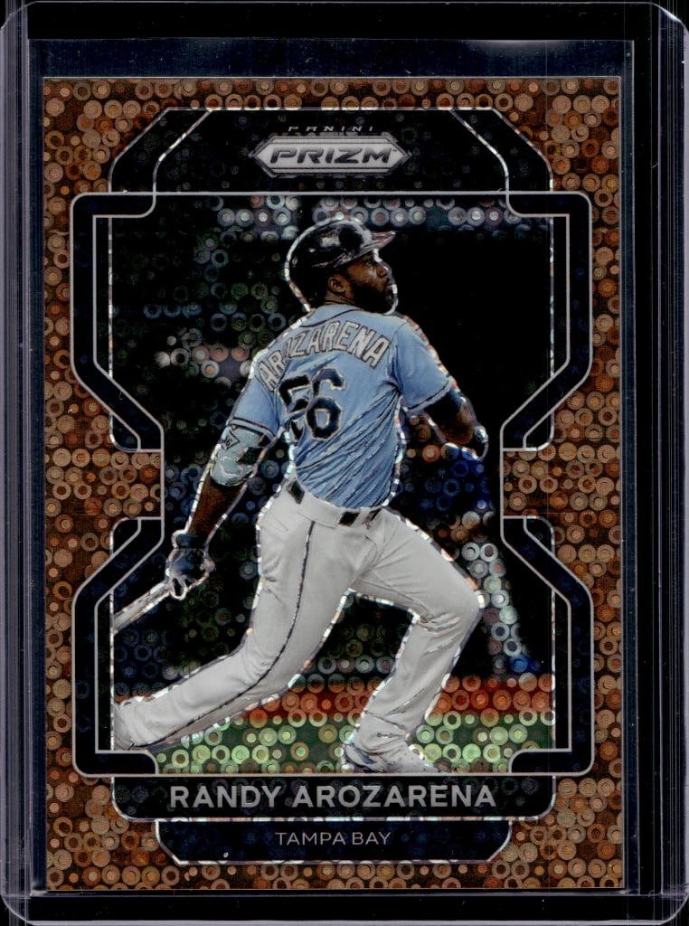 RANDY AROZARENA 2022 PANINI PRIZM BRONZE DISCO PRIZM: 14/40. NEAR MINT OR BETTER CONDITION