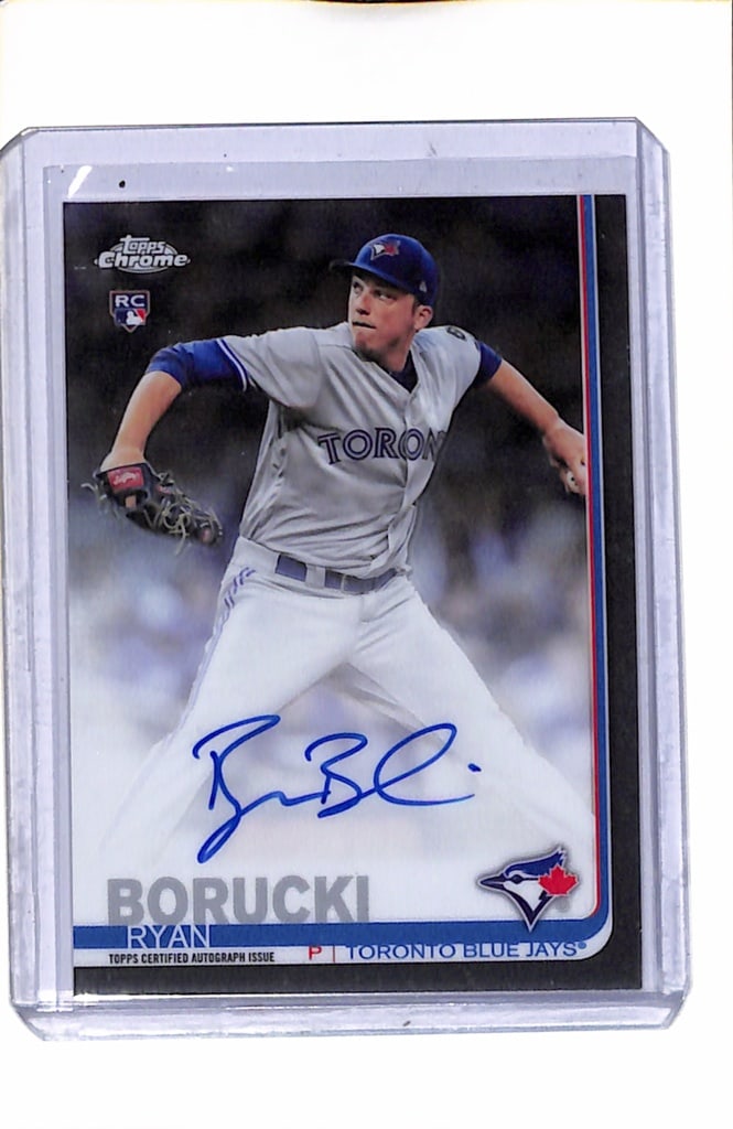 RYAN BORUCKI 2019 TOPPS CHROME AUTOGRAPH ROOKIE CARD: NEAR MINT OR BETTER CONDITION