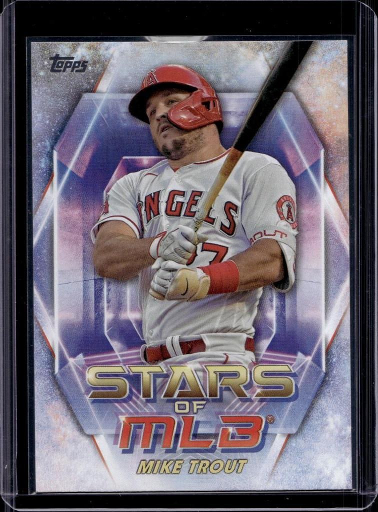 MIKE TROUT 2023 TOPPS STARS OF THE MLB INSERT: NEAR MINT OR BETTER CONDITION
