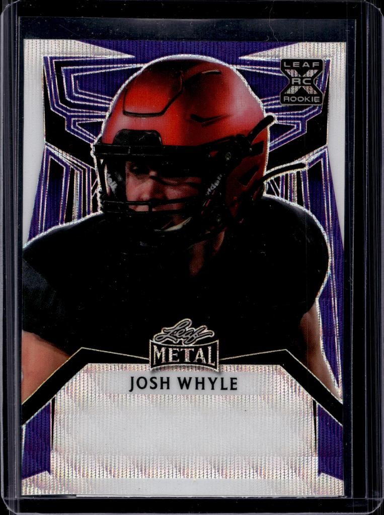 JOSH WHYLE 2022 LEAF METAL XRC NIL ROOKIE PROOF: 1/1. NEAR MINT OR BETTER CONDITION