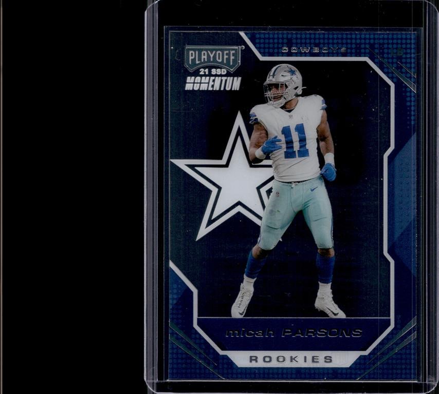 MICAH PARSONS 2021 PANINI PLAYOFF MOMENTUM SSD ROOKIE CARD: NEAR MINT OR BETTER CONDITION