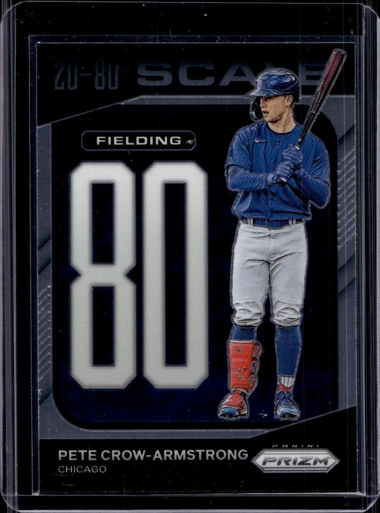PETE CROW ARMSTRONG 2023 PANINI PRIZM SCALE ROOKIE CARD: NEAR MINT OR BETTER CONDITION