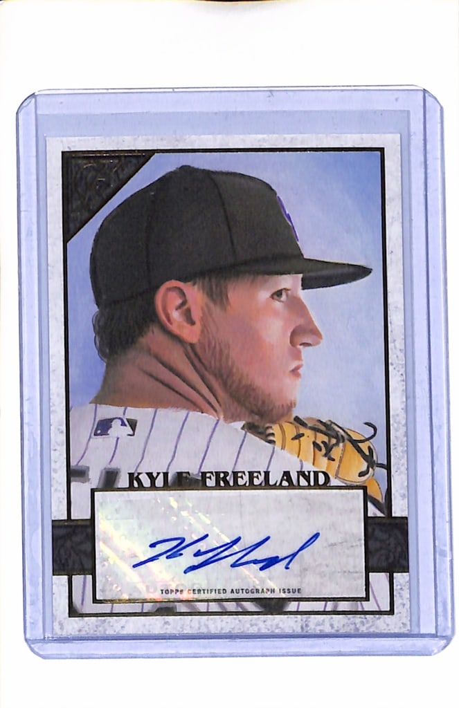 KYLE FREELAND 2020 TOPPS GALLERY AUTOGRAPH CARD: NEAR MINT OR BETTER CONDITION