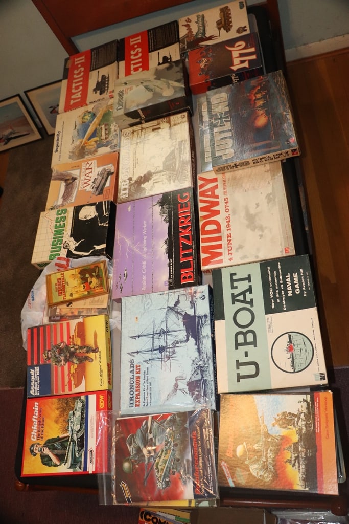 VINTAGE RPG GAMES: A GROUP OF WWII THEMED RPG GAMES. VERY GOOD CONDITION.