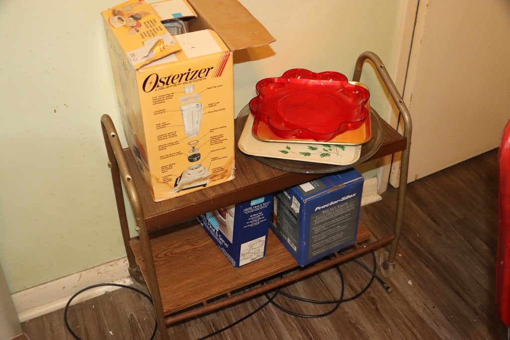 KITCHEN CART & APPLIANCES (1 of 1)