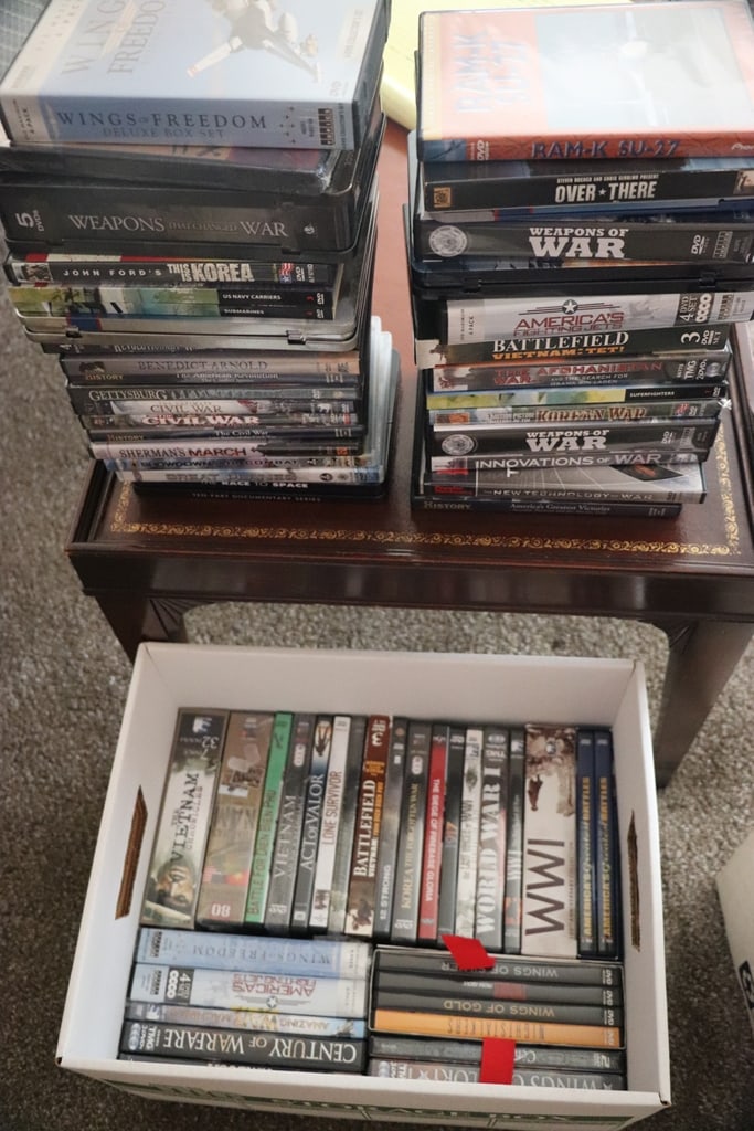 DVD MOVIES: A BOX OF WAR AND MILITARY DVD DOCUMENTARY MOVIES/SHOWS. VERY GOOD CONDITION.
