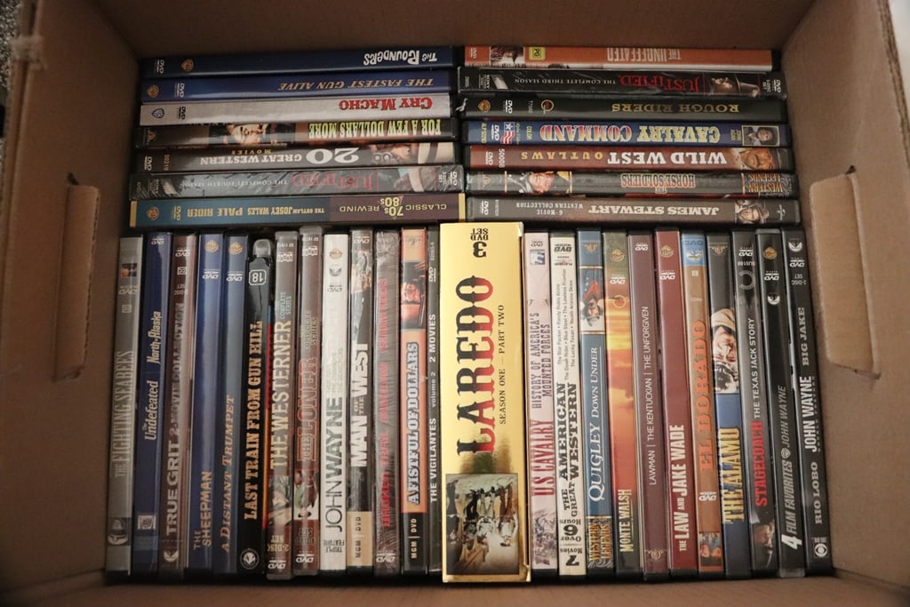 DVD MOVIES: A GROUP OF 40 WESTERNS DVD MOVIES. VERY GOOD CONDITION.
