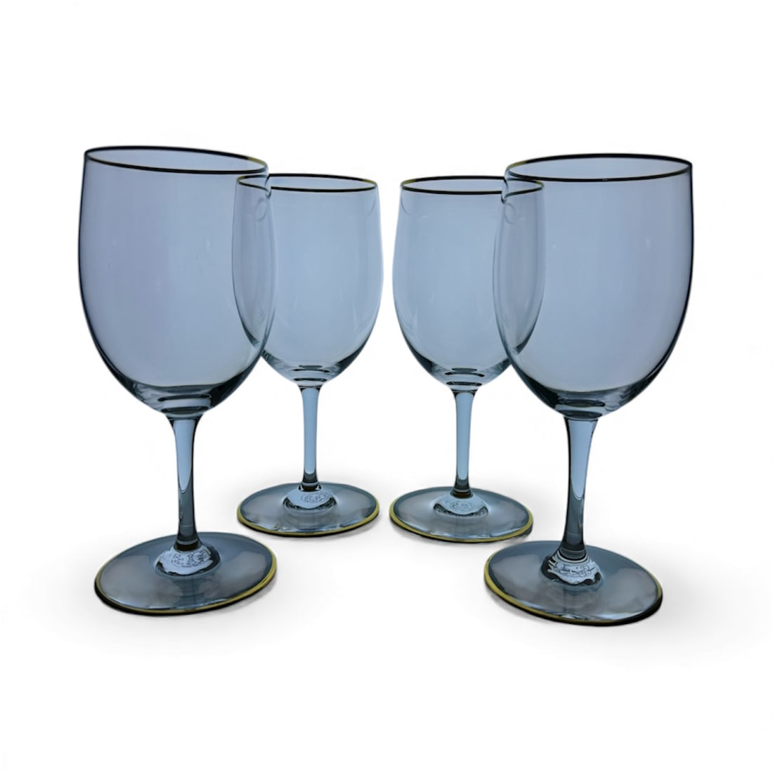 Baccarat Regence - Wine Glasses, Set of 4: Each glass measures 6 1/2” in height and 2 3/4” in width. These are very rare sizes in the pattern. Baccarat hails from France and is made from the finest crystal.
