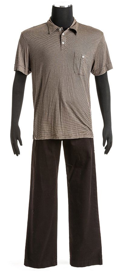 Star Trek: Enterprise Trip's Civilian Clothes "Storm..": Outfit worn by Trip Tucker, actor Connor Trinneer when he infiltrated the Nazi base in the Star Trek: Enterprise season four episode "Storm Front". Costume consist of a brown and black striped DKNY sh