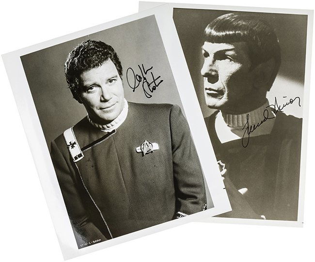 Star Trek Kirk & Spock Original Autograph Set (1 of 1)