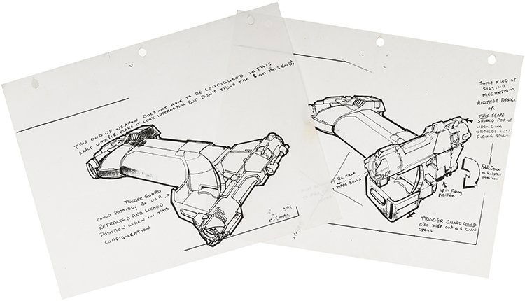 Star Trek: Generations Soran Blaster Concept Artwork (1 of 1)