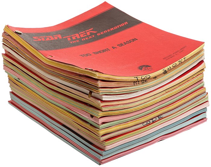 Star Trek: The Next Generation Season One Script Set (1 of 1)