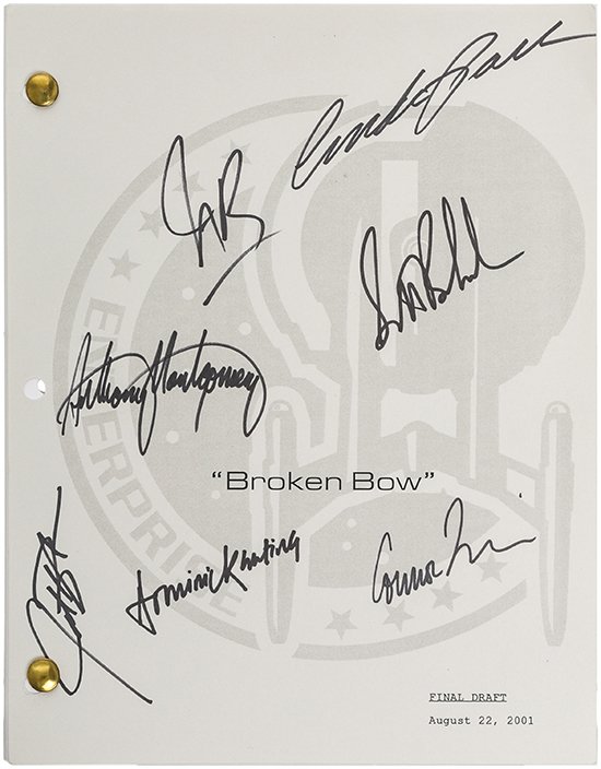 Star Trek: Enterprise "Signed" Broken Bow Script (1 of 1)