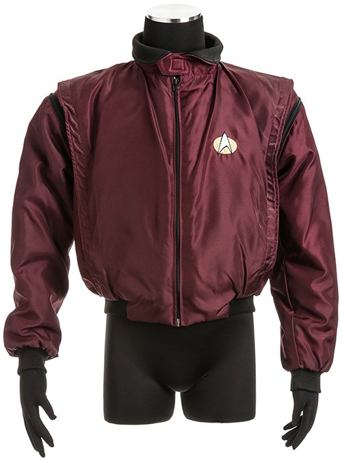 Star Trek: The Next Generation Burgundy Crew Jacket (1 of 1)